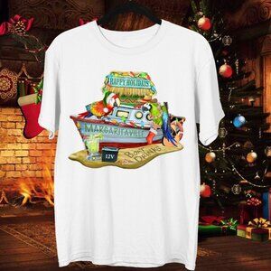 Jimmy Buffett Margaritaville Christmas T-Shirt Holiday Island Style 81